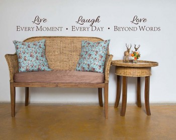 Live Laugh Love Quotes Wall Decal Motivational Vinyl Art Stickers